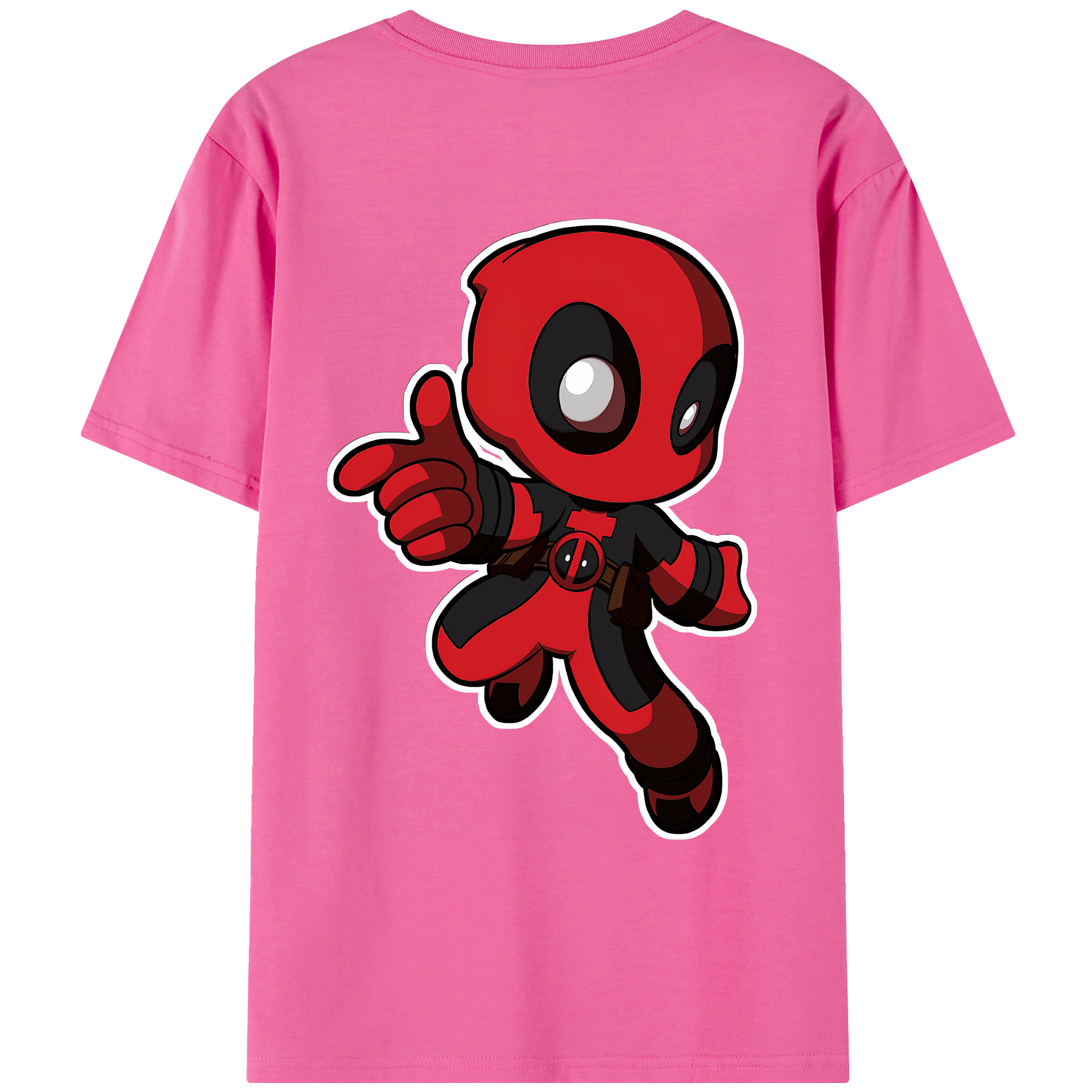 （画像用） Deadpool デッドプール レディース半袖Tシャツ(バックプリント)